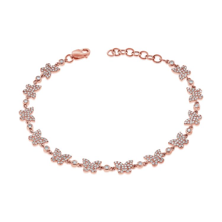 Bracelet Station Papillon Diamant