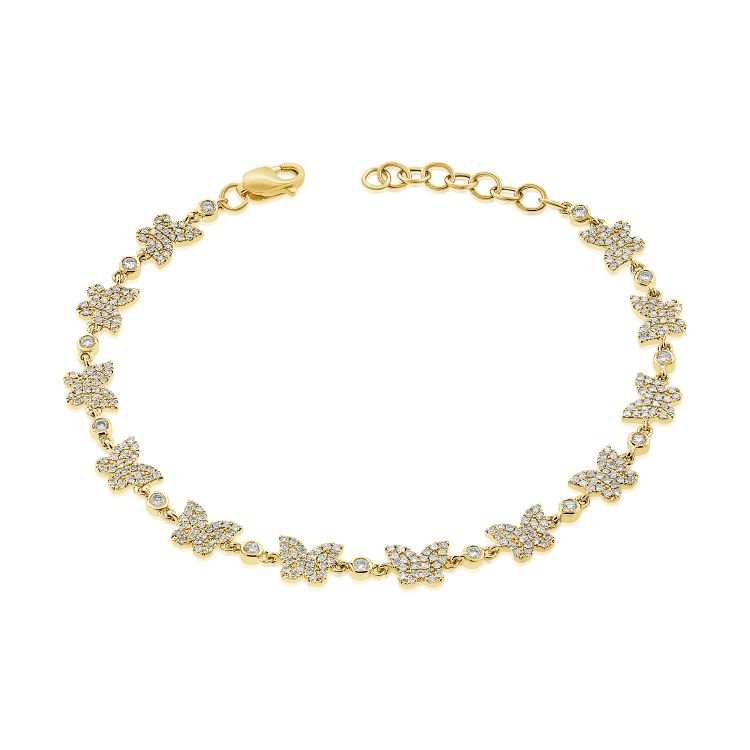 Bracelet Station Papillon Diamant