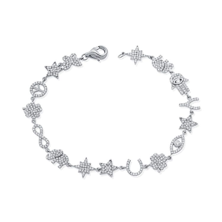 Lucky Diamond Station Bracelet