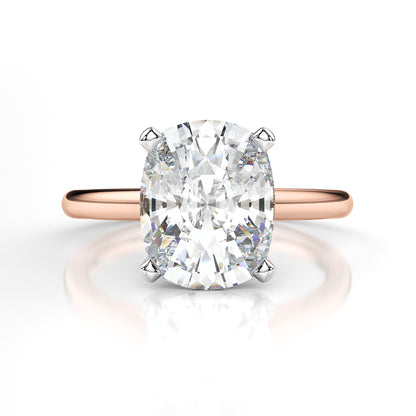 Lab Diamond Cushion Engagement Ring