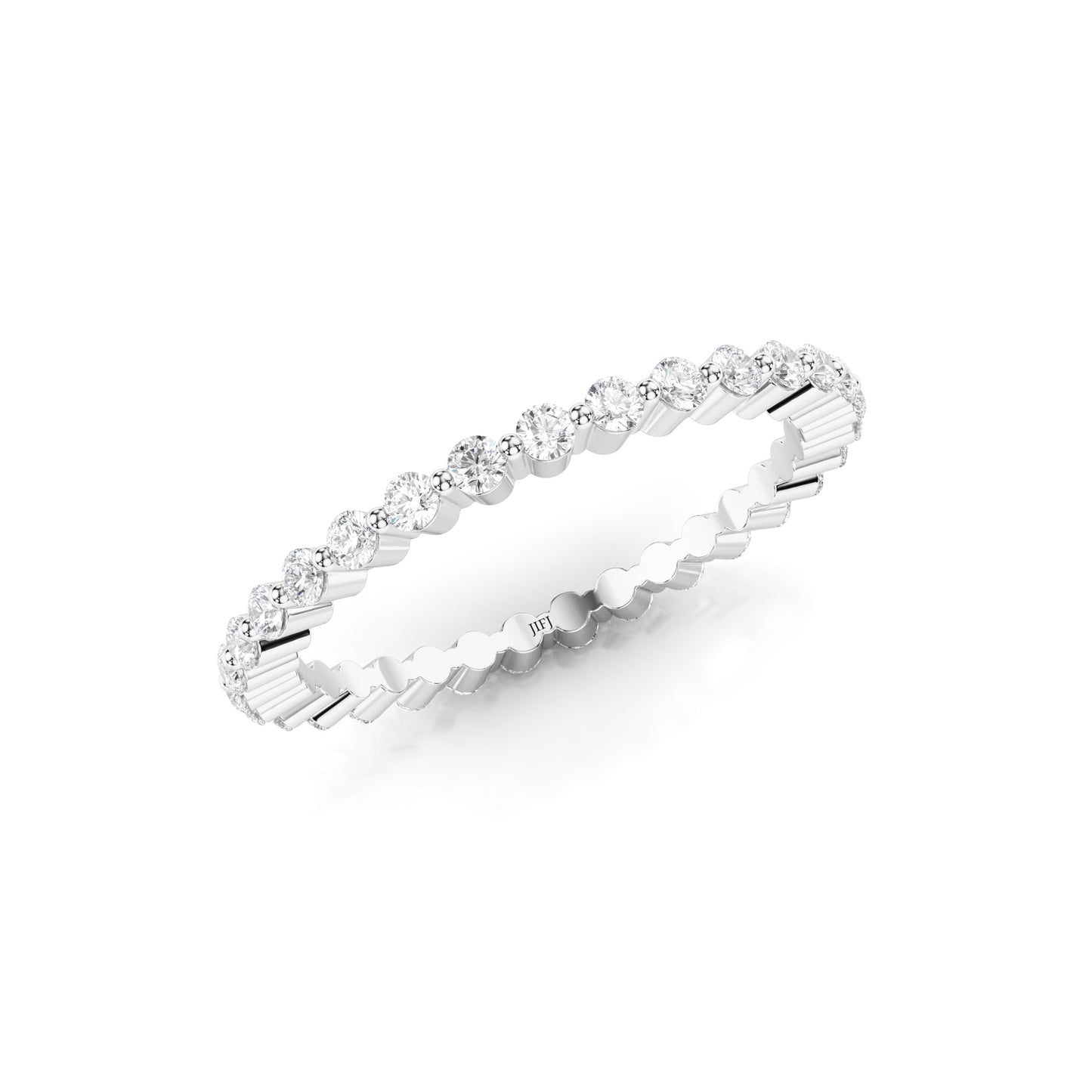 Diamond Single Prong Eternity Band