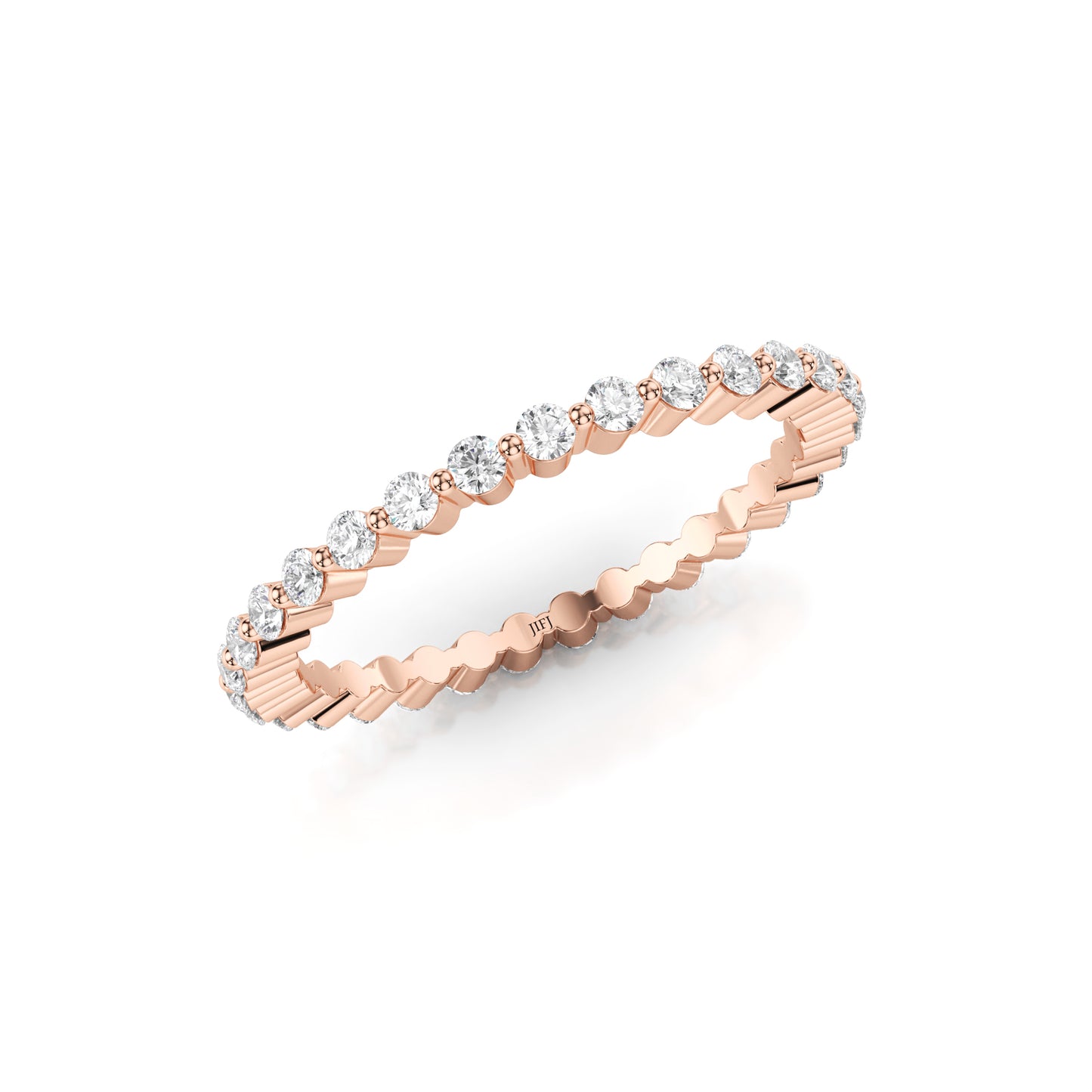 Diamond Single Prong Eternity Band