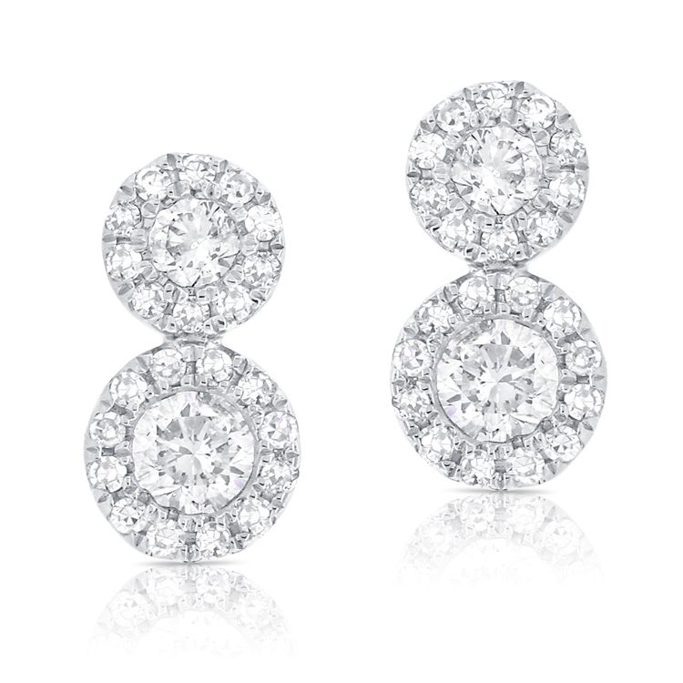 Double Illusion Diamond Studs