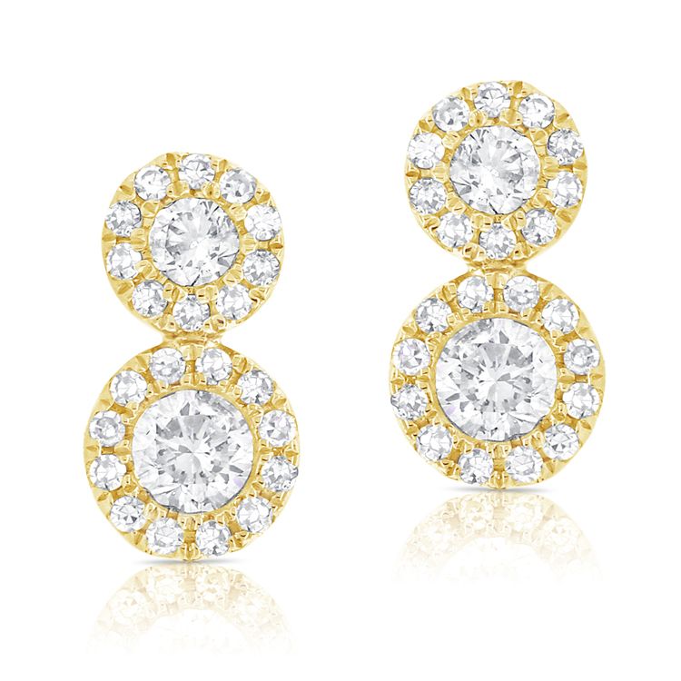 Double Illusion Diamond Studs