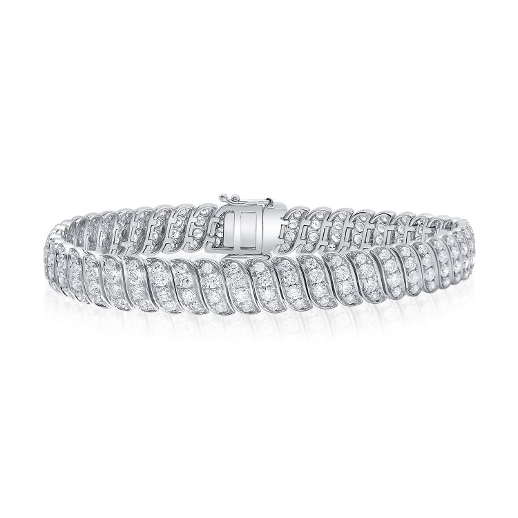 Bracelet diamant à maillons S