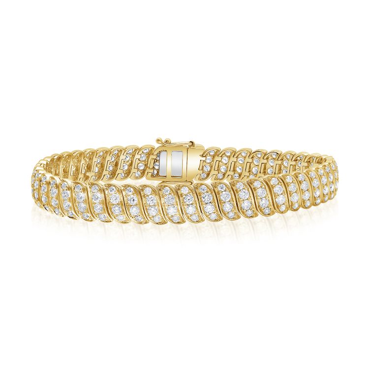 Bracelet diamant à maillons S