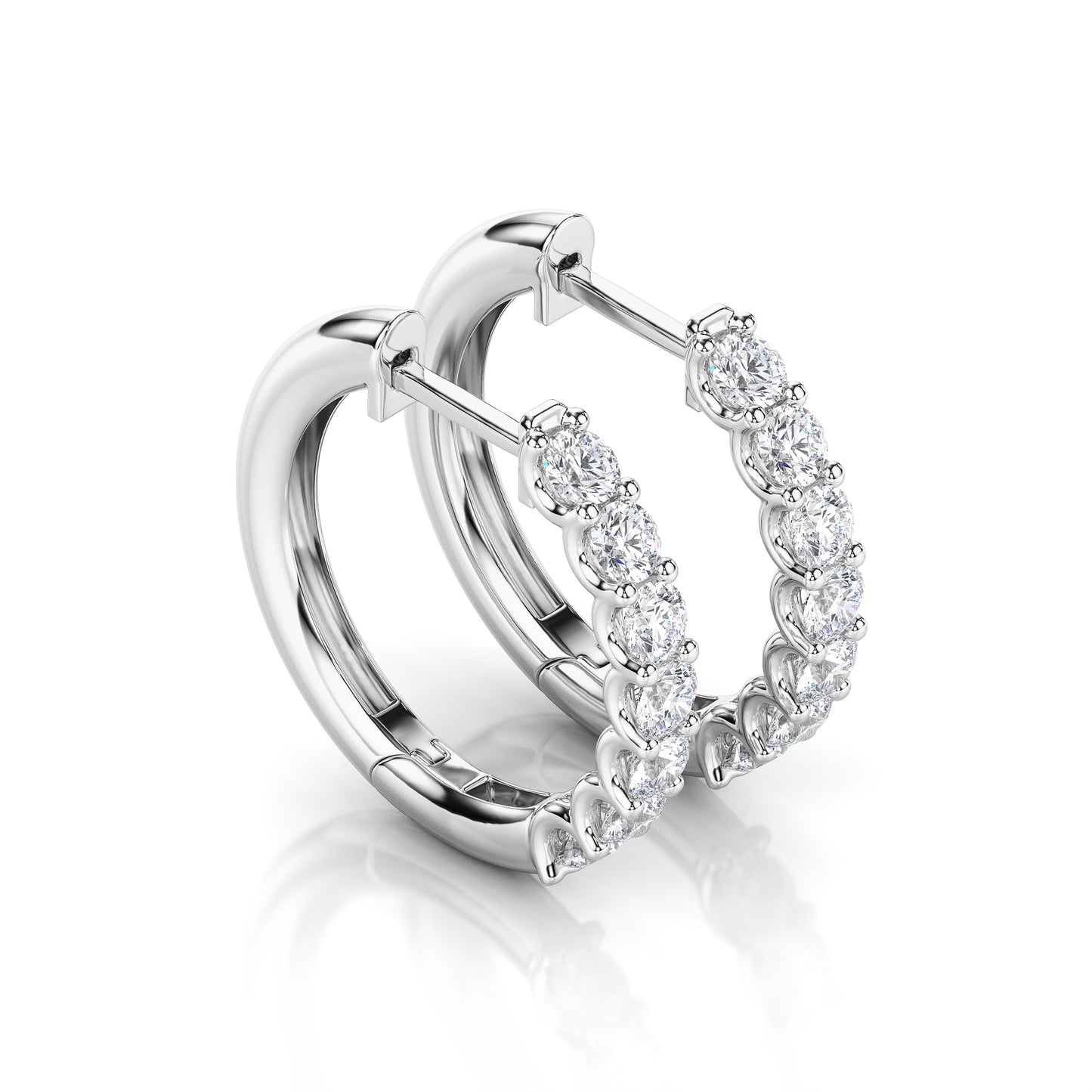 The Perfect Diamond Hoops