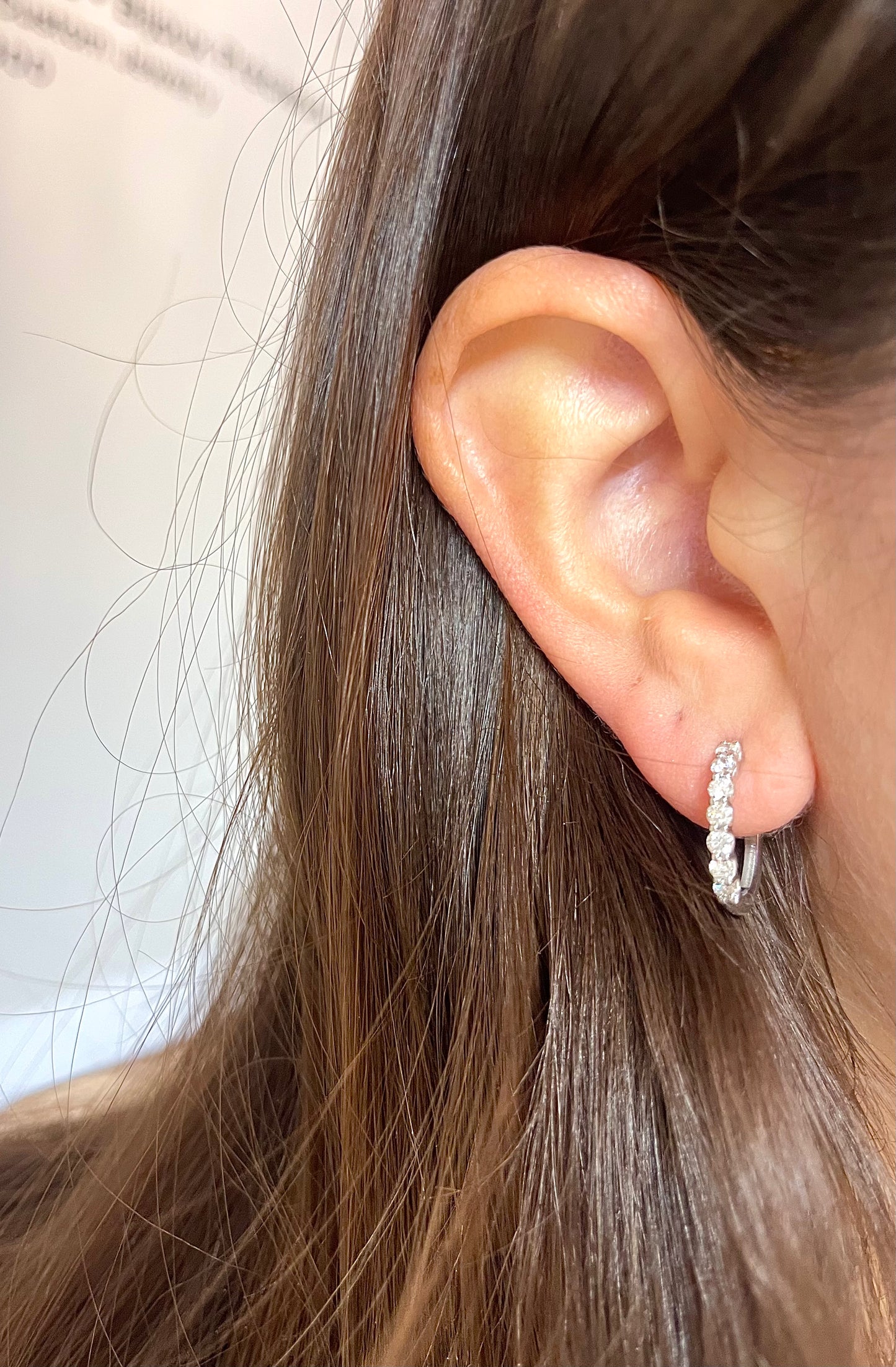 Cerceaux en diamant idéal