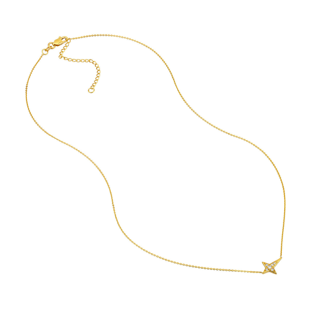 Tapered Cross Necklace