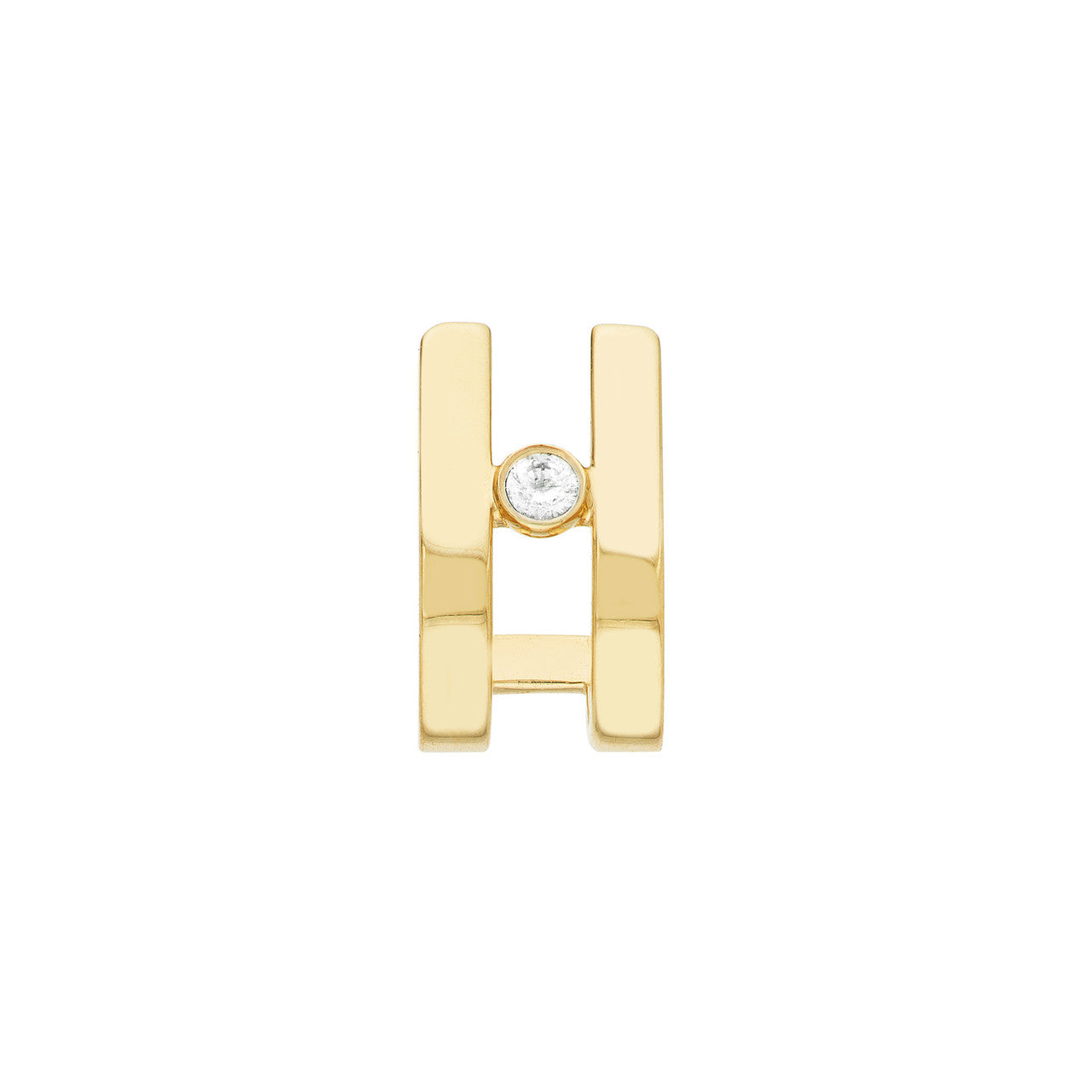 Open J-Huggie Earrings