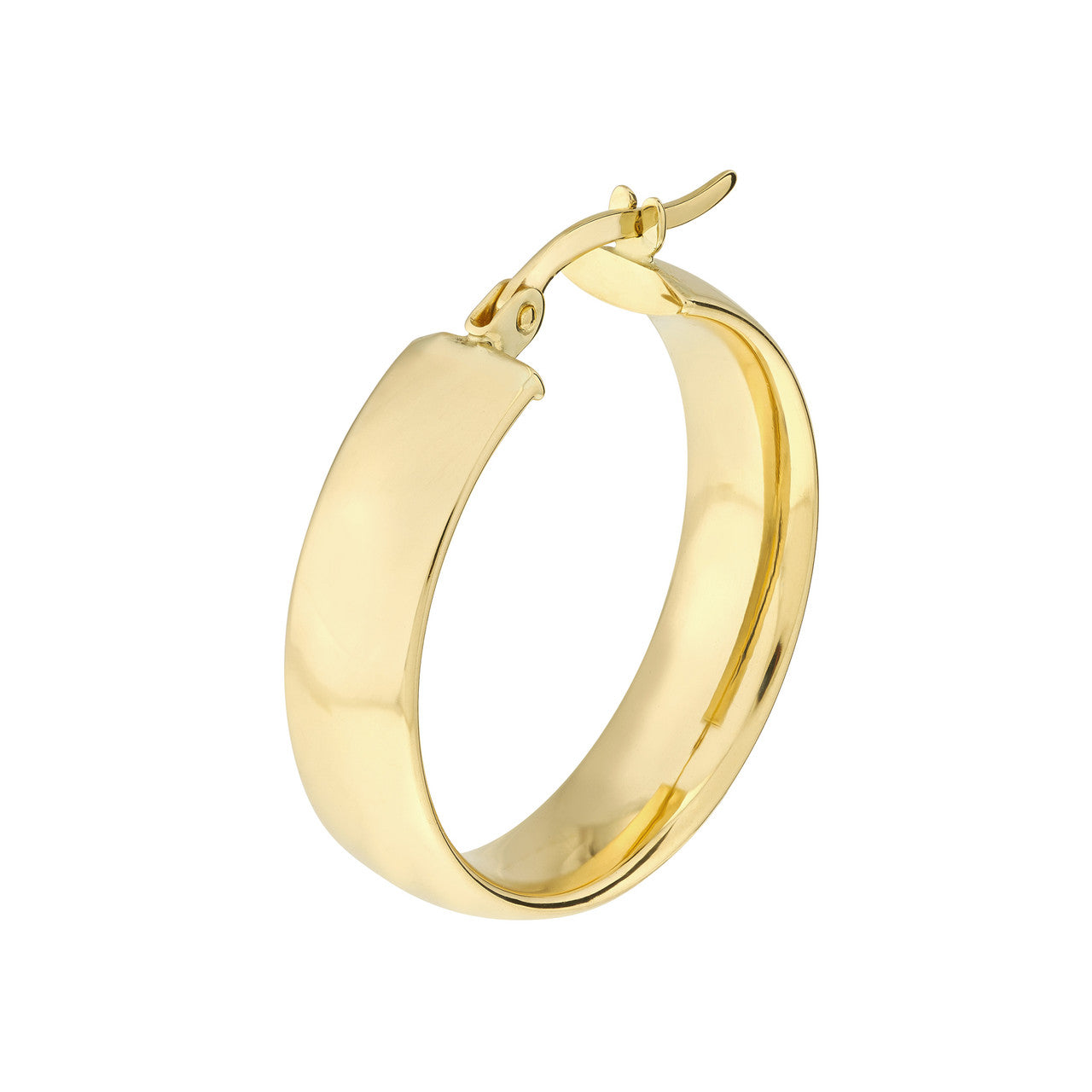6MM Round Flat Hoops