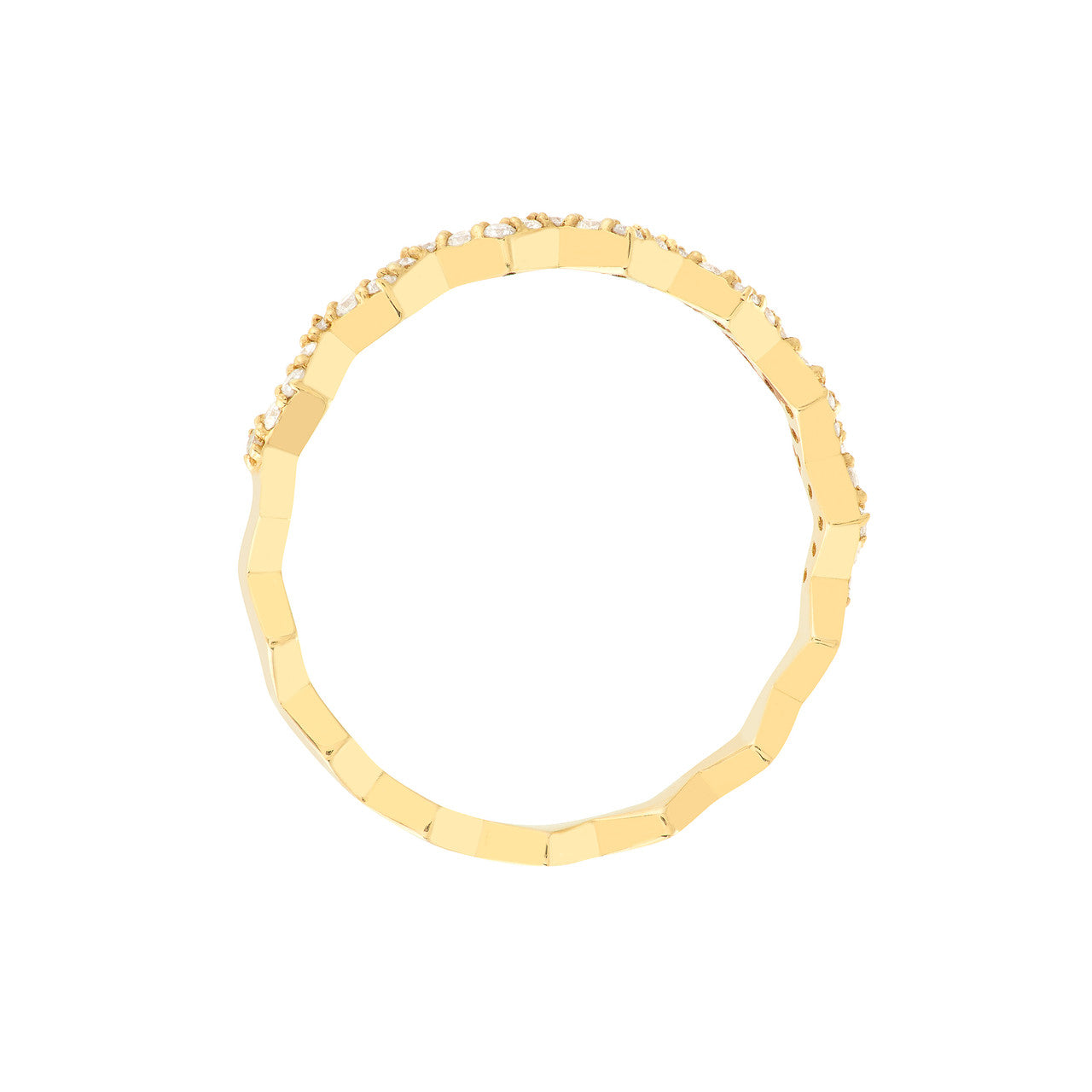 Diamond Zig Zag Ring