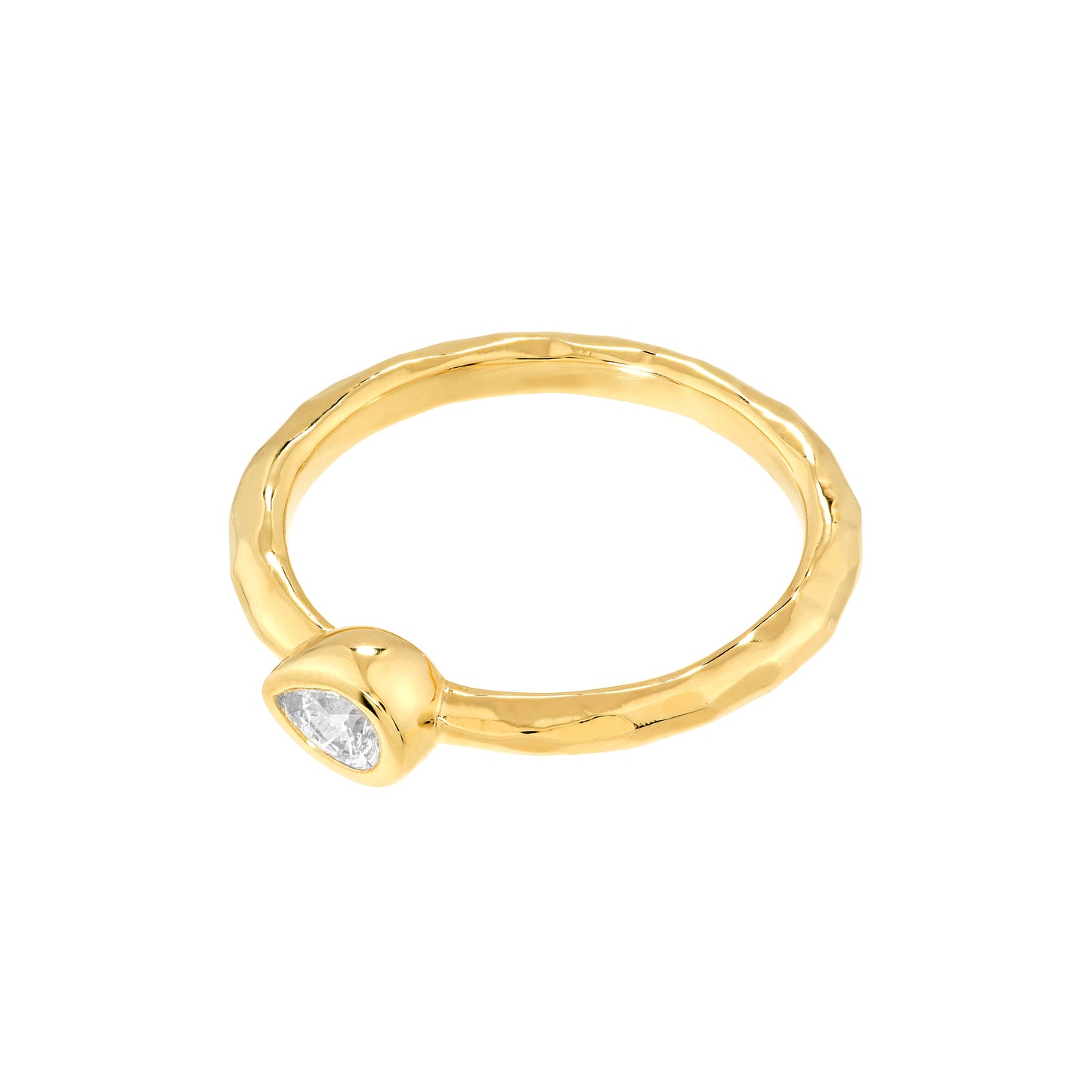 Pear Diamond Bubble Ring