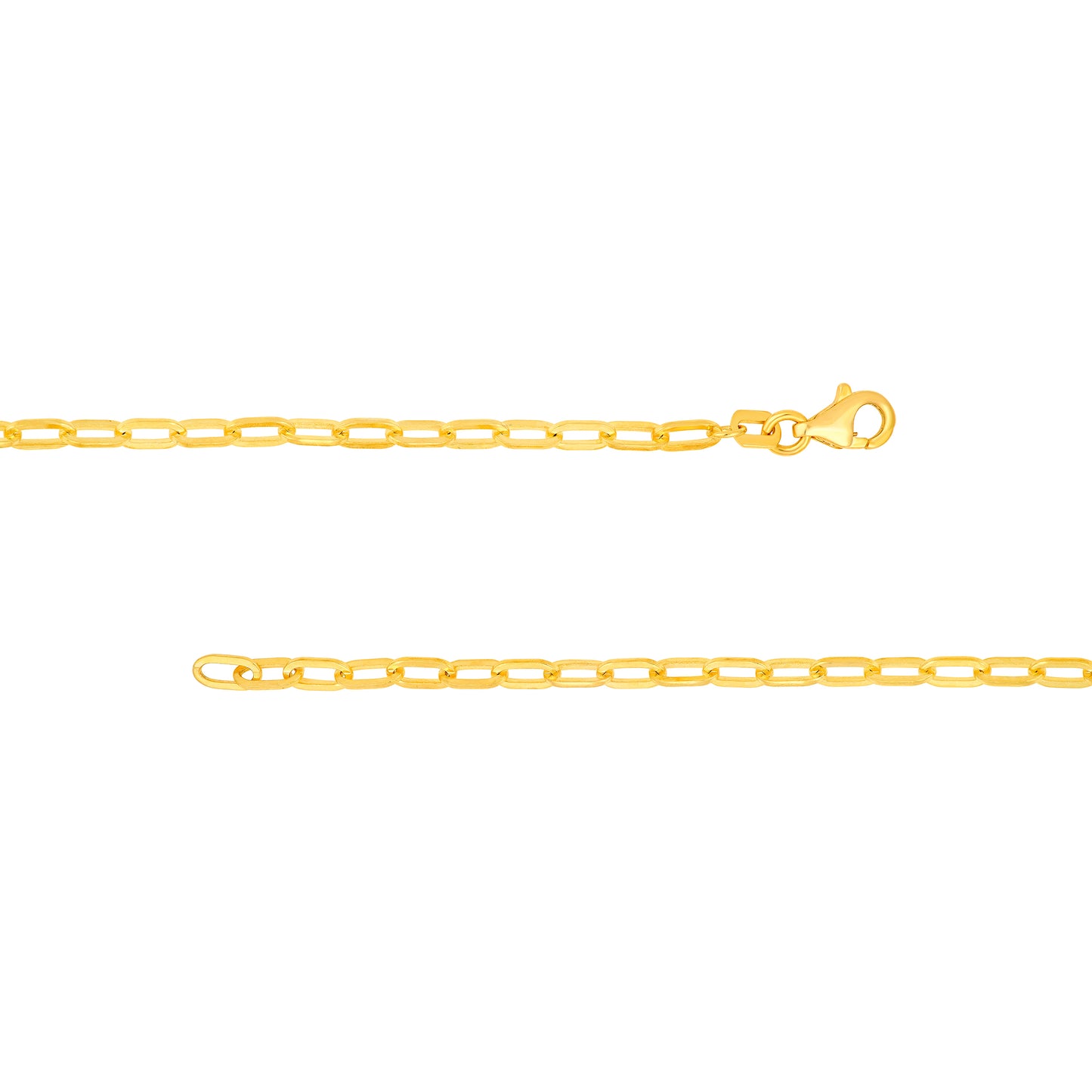 Aquamarine Paperclip Tennis Necklace