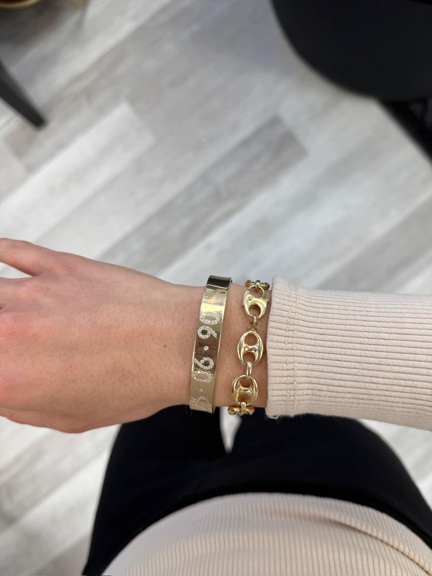 Personalized Diamond Cuff