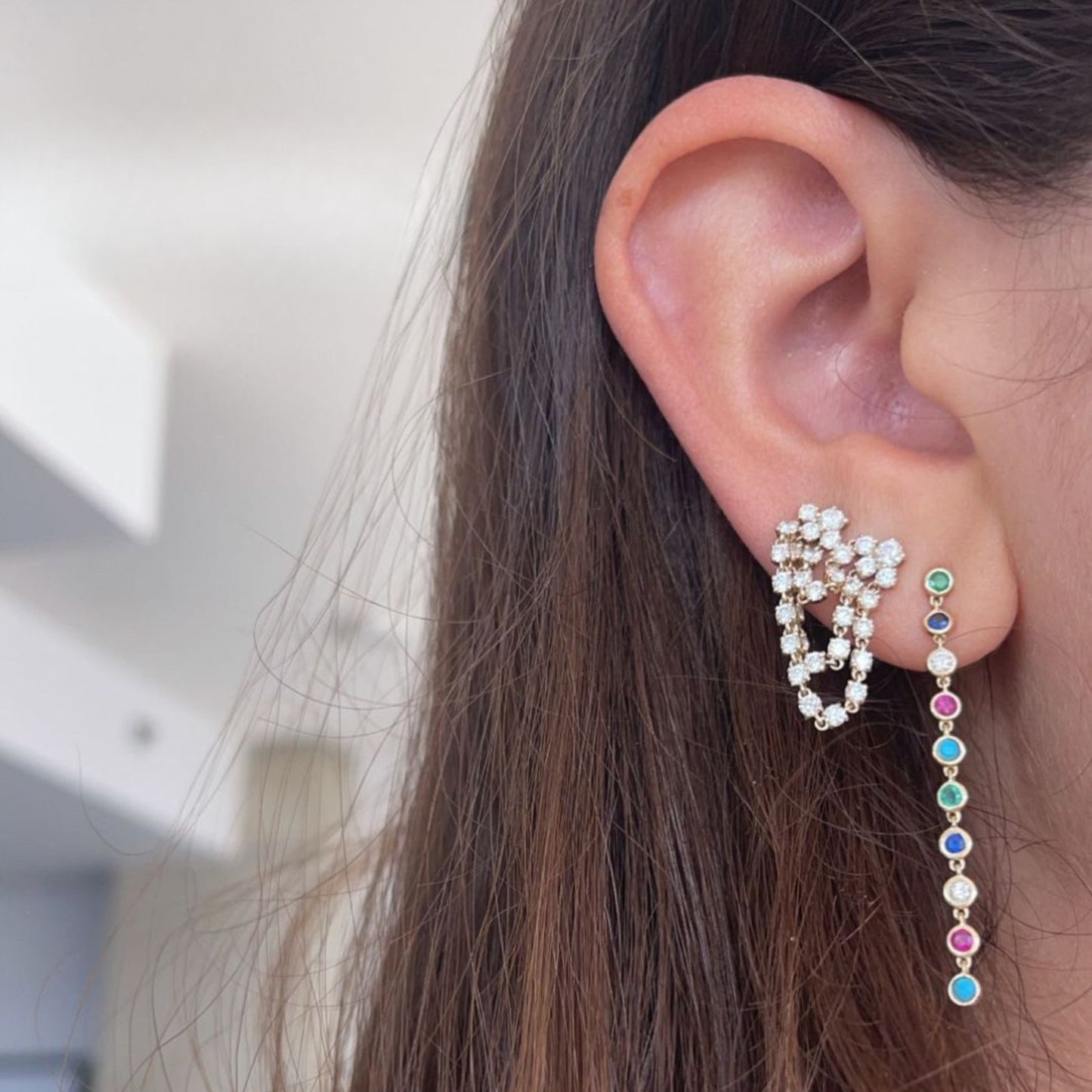 Boucle d'oreille en diamant Esme