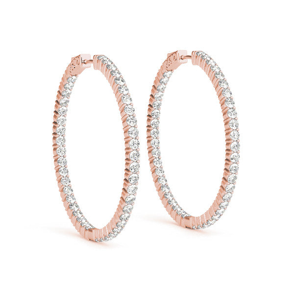 Lab Diamond Hoops