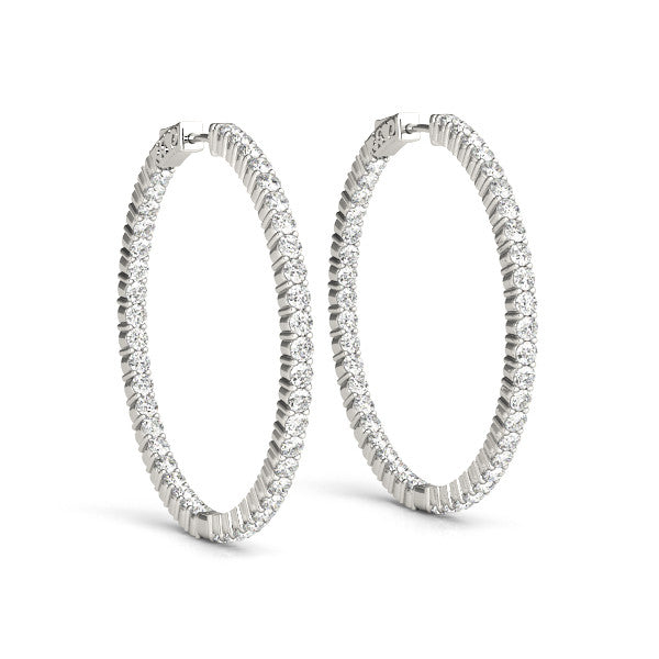 Lab Diamond Hoops
