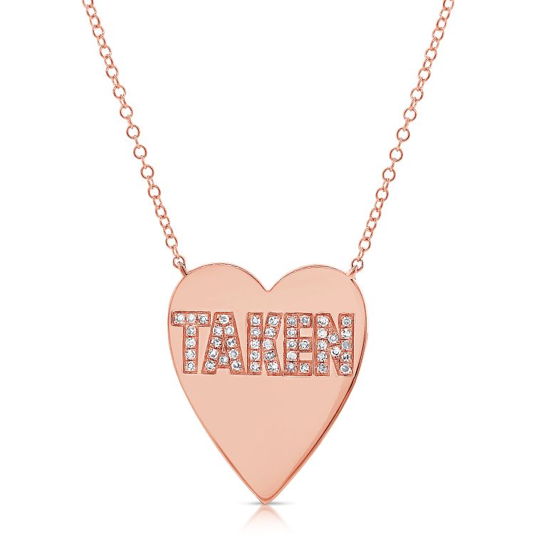 Taken Diamond Heart Pendant Necklace