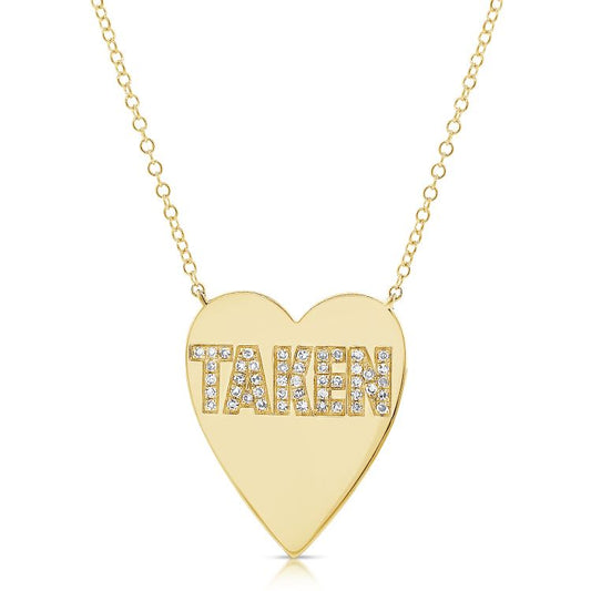 Taken Diamond Heart Pendant Necklace