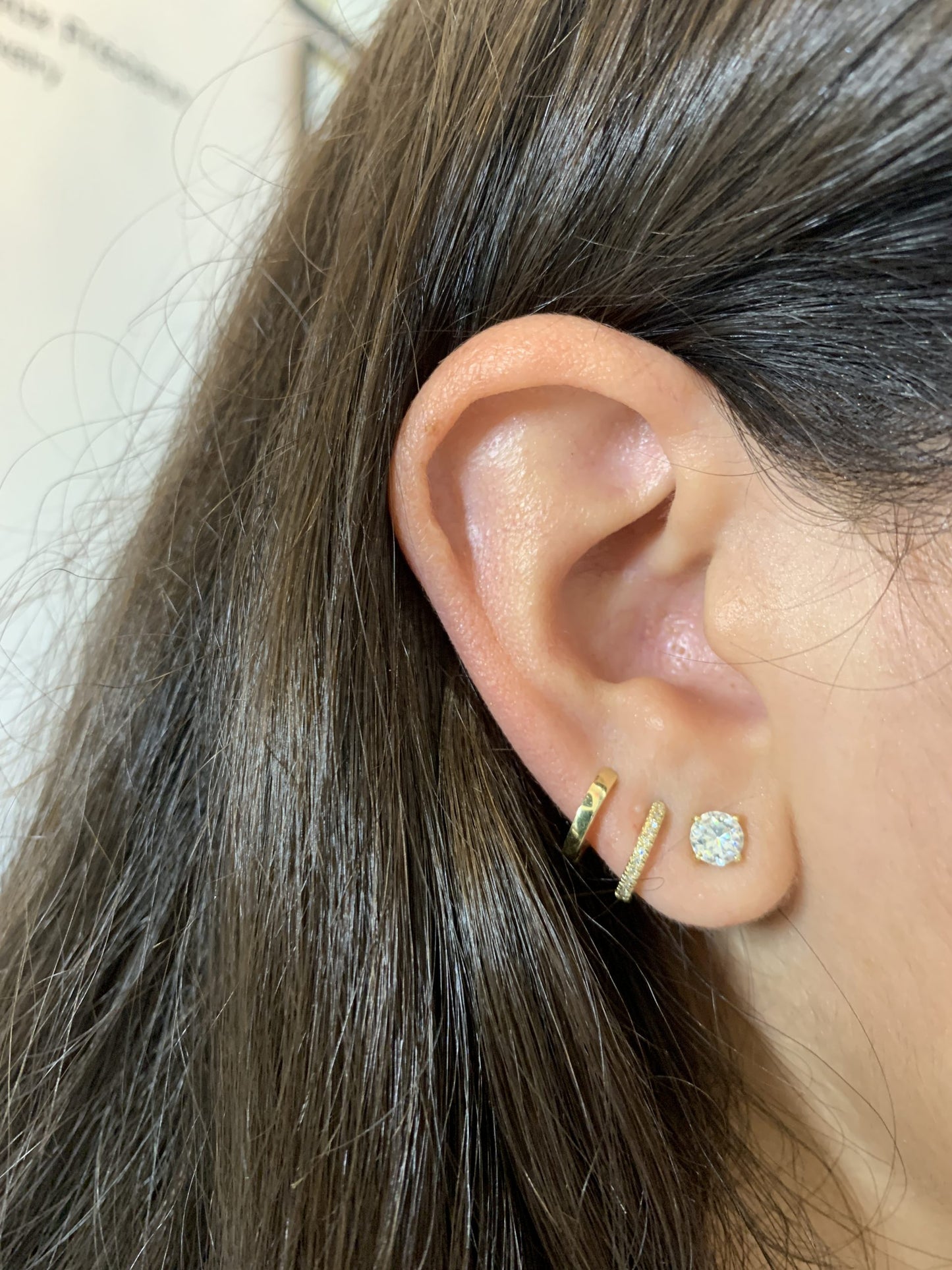 Mini Plain Gold Hoops