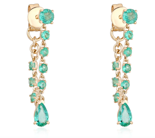 emerald-loop-earrings-14k