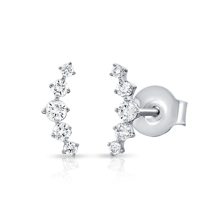 Curved Diamond Studs