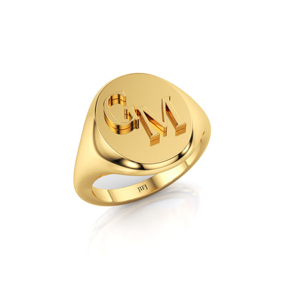 Initials Signet Ring