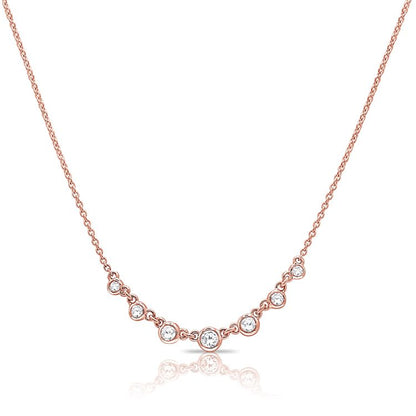 Collier station diamant rond