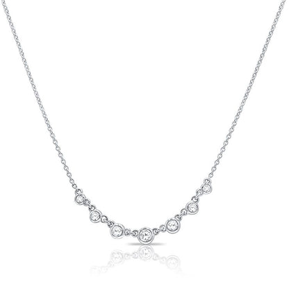 Collier station diamant rond