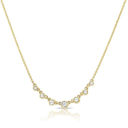 Collier station diamant rond