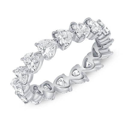 Lab Heart Diamond Eternity Band