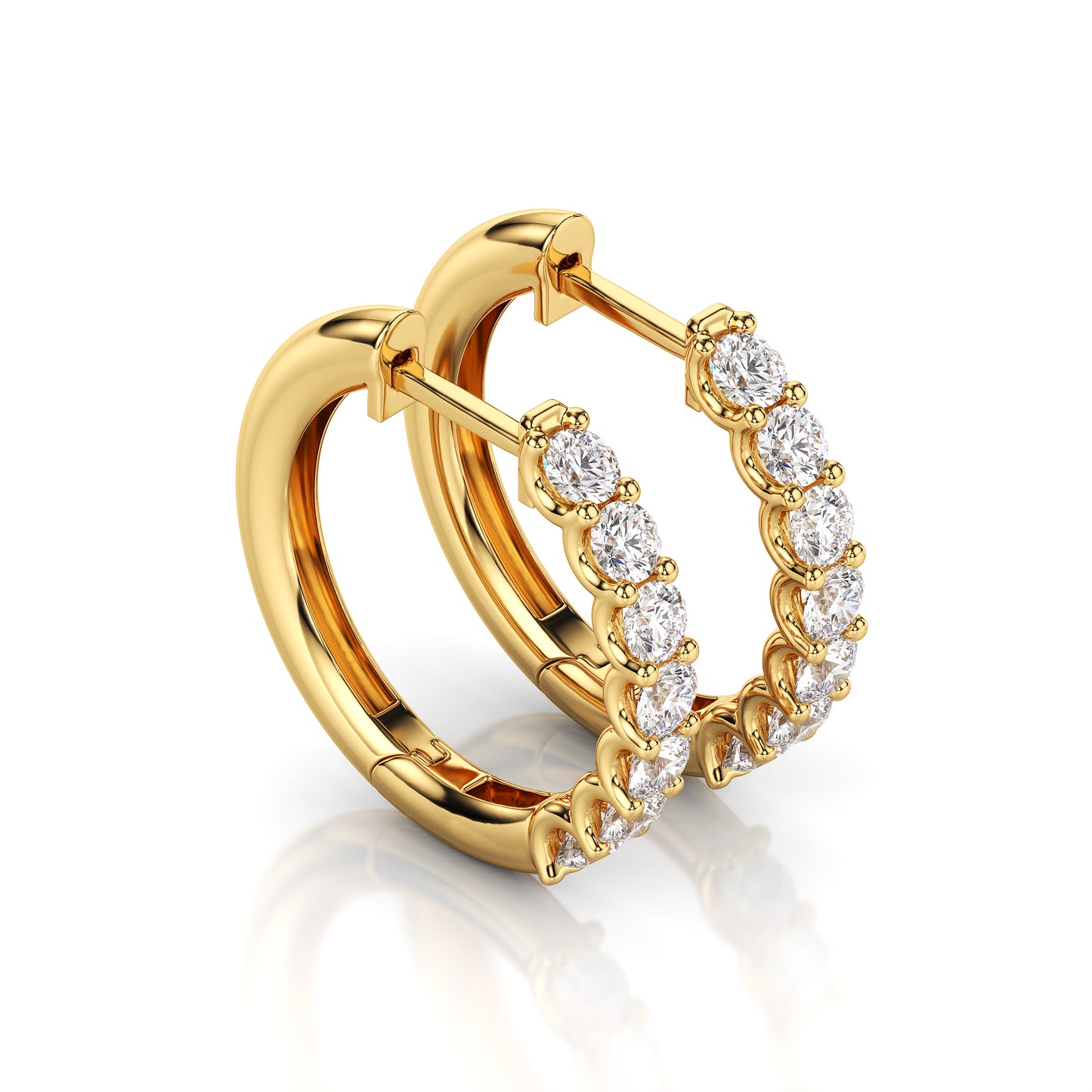 The Perfect Diamond Hoops