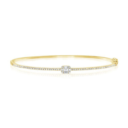 Baguette Diamond Stackable Bangle