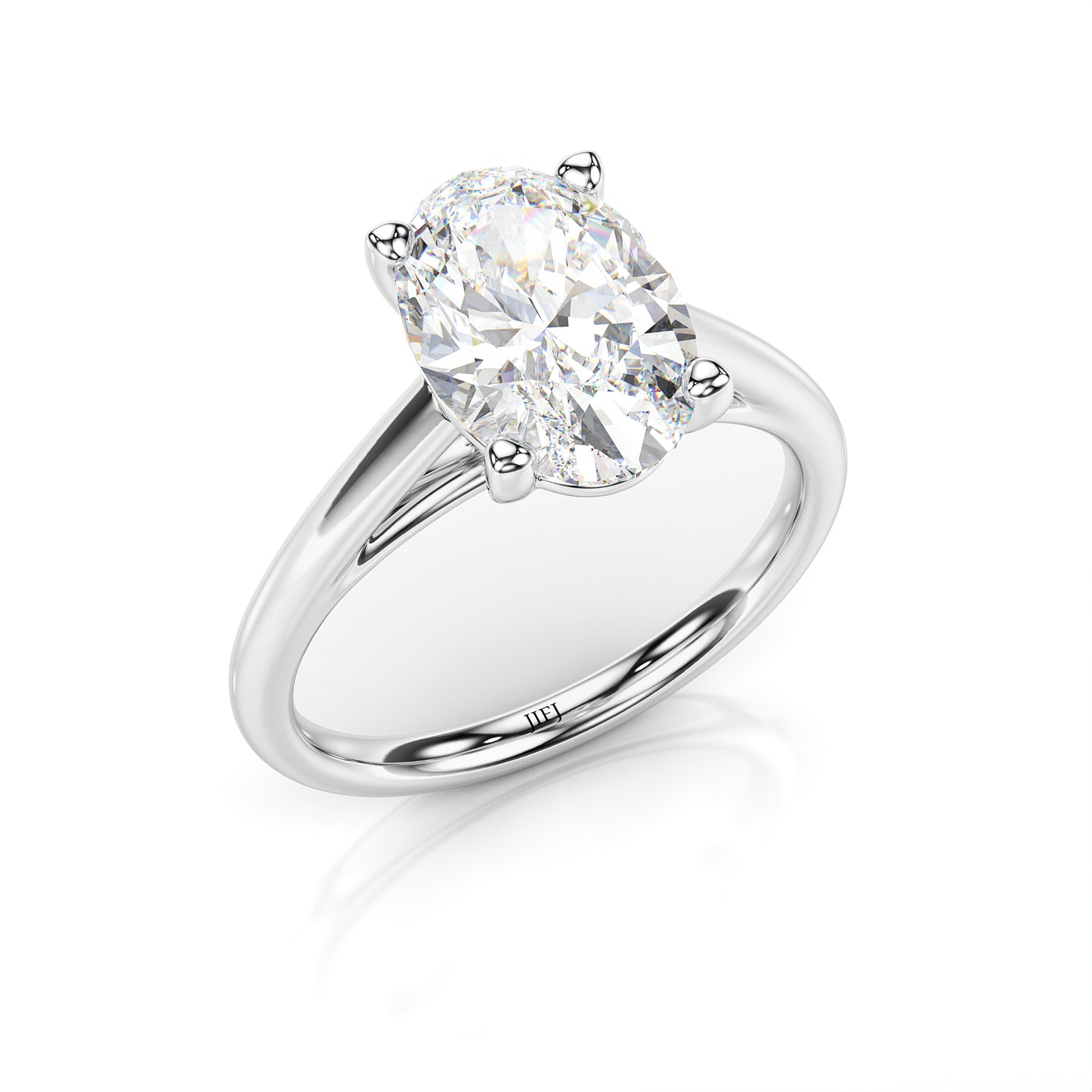 Bague de fiançailles taille ovale