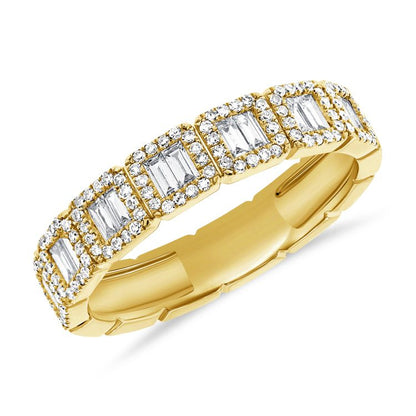 Baguette Framed Diamond Ring