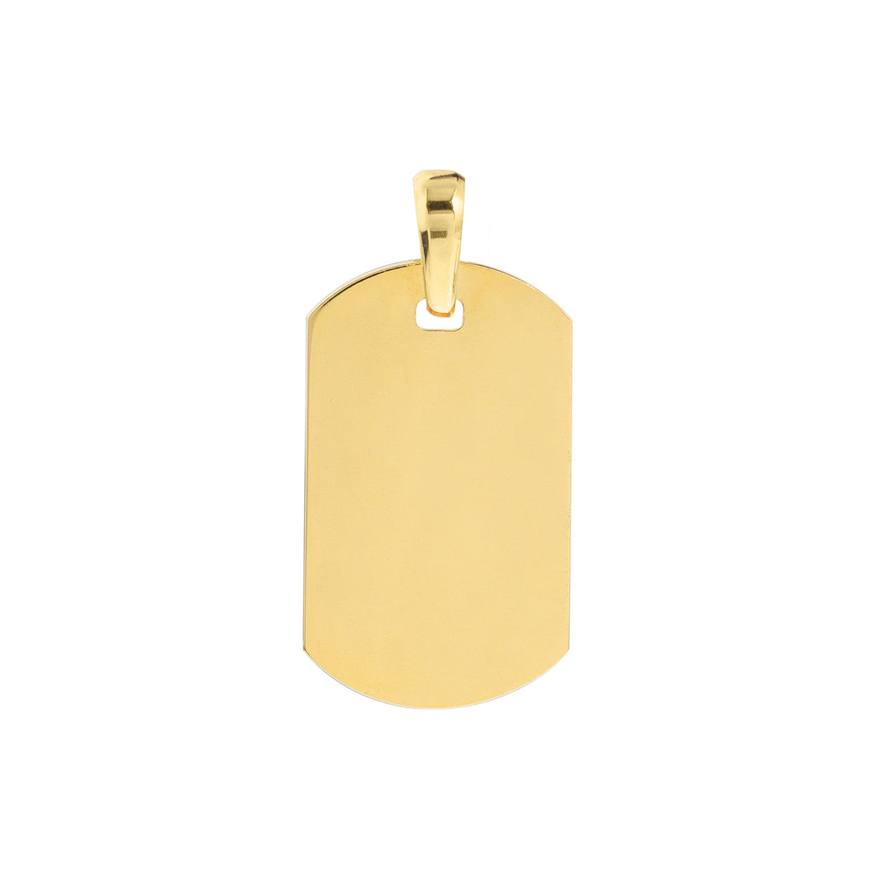 Black Enamel Dog Tag Pendant