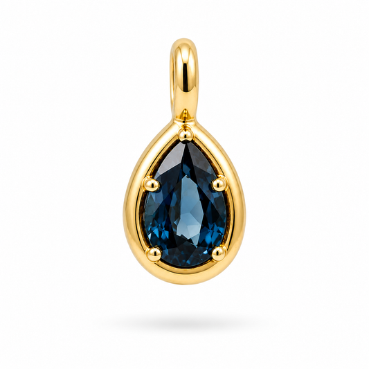 Collier triangle de diamants pendants