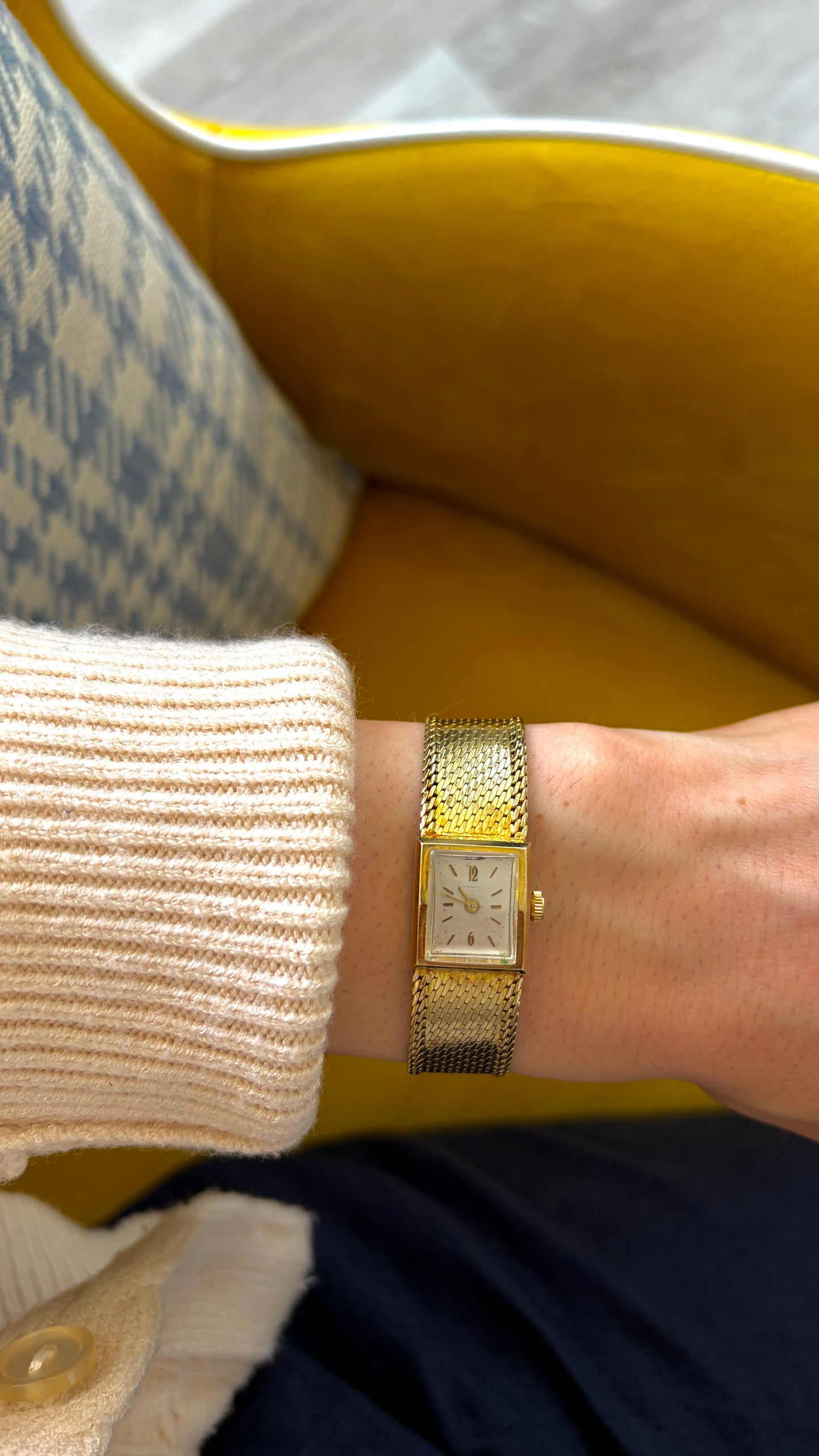 Antique Woven Gold Cocktail Watch