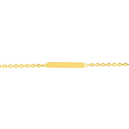 Bracelet de cheville avec lunette et barres en diamant