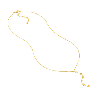 Lariat à lunette en diamant mixte