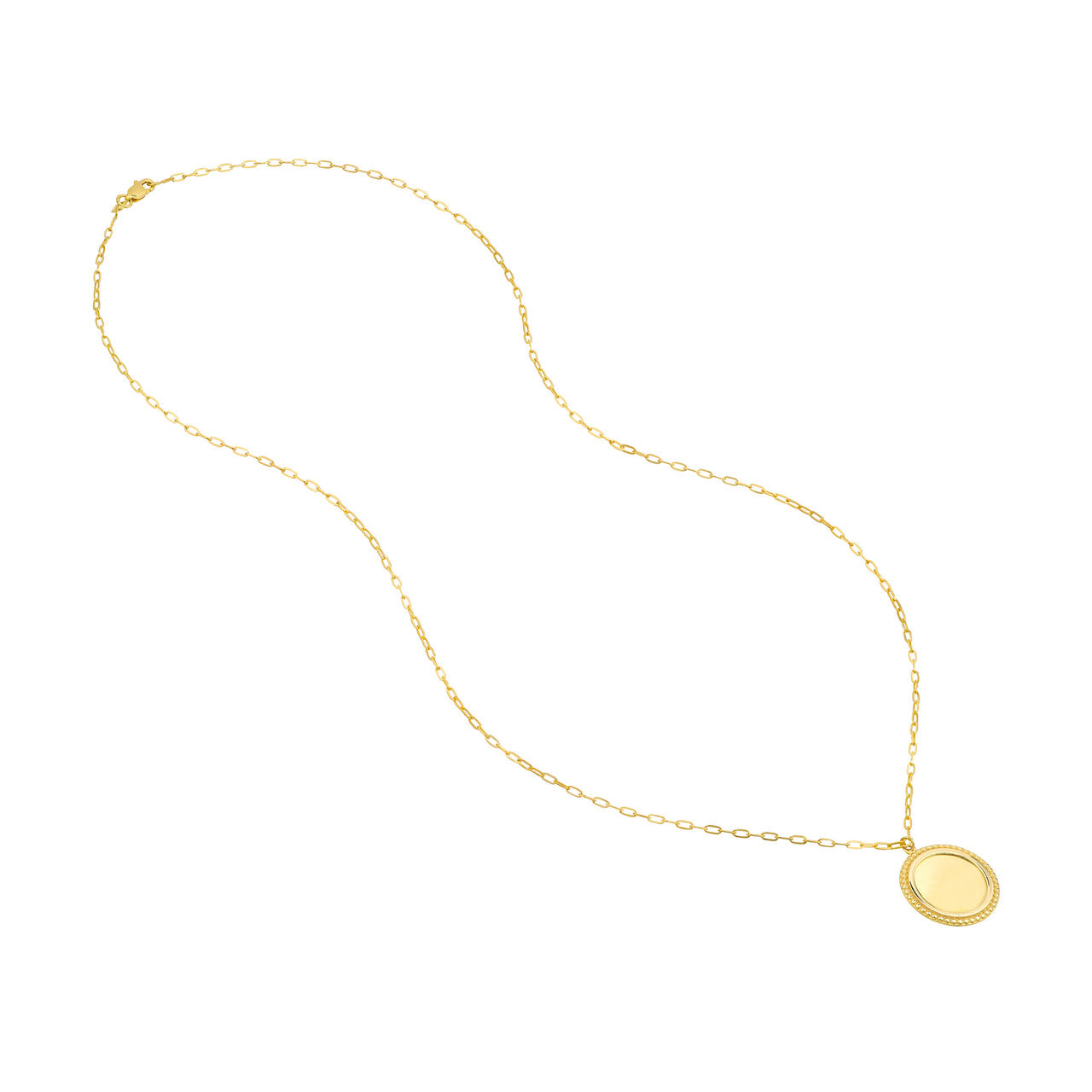 Engravable Beaded Disc Medallion