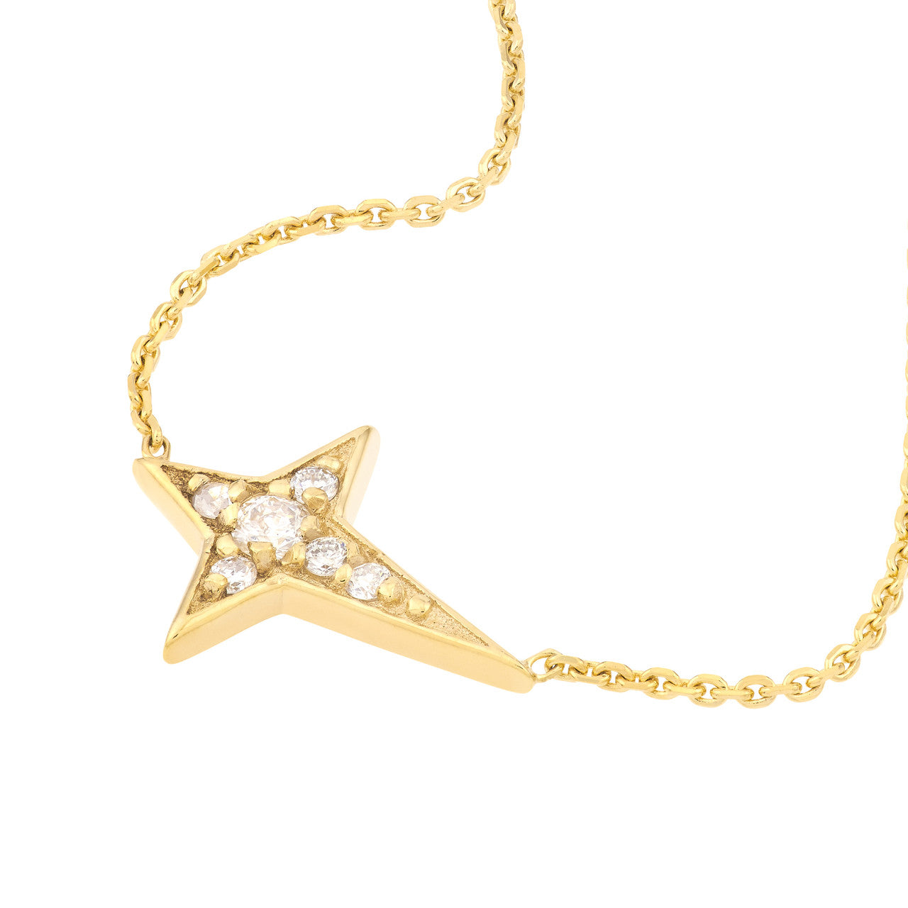 Tapered Cross Necklace