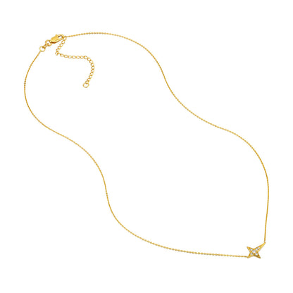 Tapered Cross Necklace