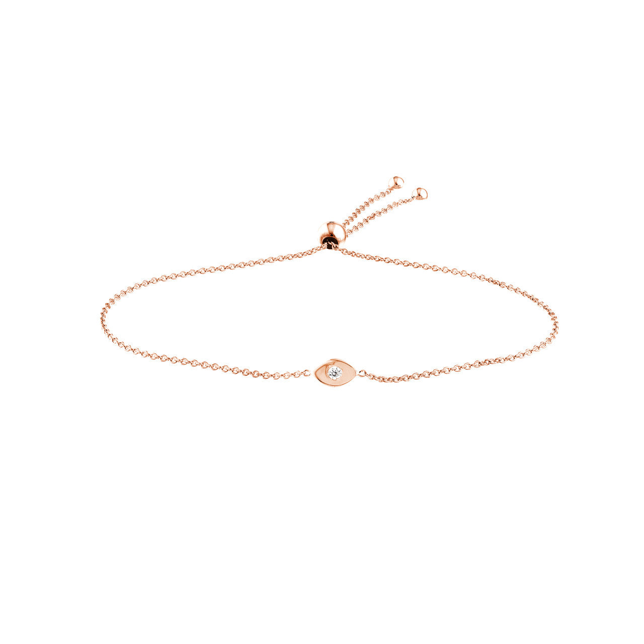Bracelet Bolo Diamant Mauvais Oeil