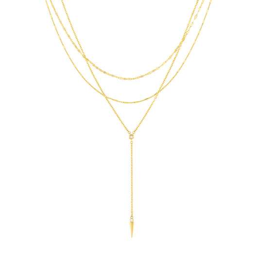 Layered Diamond Lariat