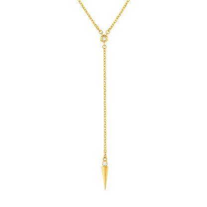 Lariat en diamant en couches