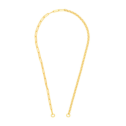 Split Paperclip & Rolo Chain