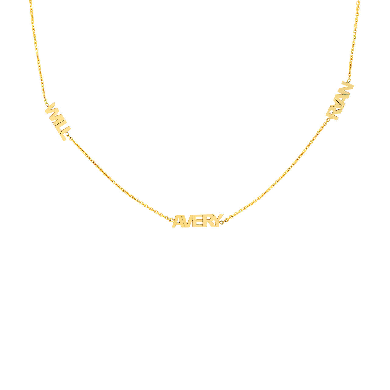 Collier de station de nom de mini bloc