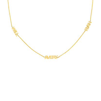 Collier de station de nom de mini bloc